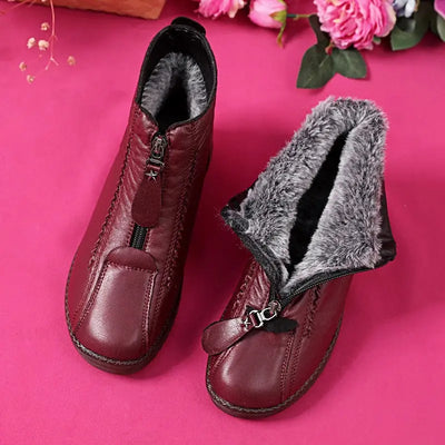 Women's Non-Slip Natural Leather Ankle Boots