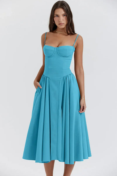 Ilona | Weich fließendes Midikleid