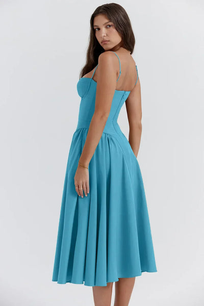 Ilona | Weich fließendes Midikleid