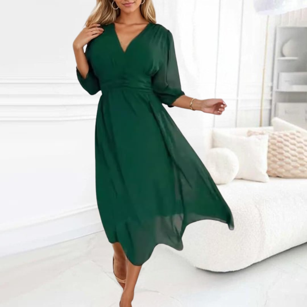 Petralie | Luftiges Kleid mit V-Ausschnitt
