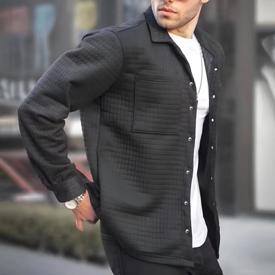 Veste en maille gaufrée pour homme