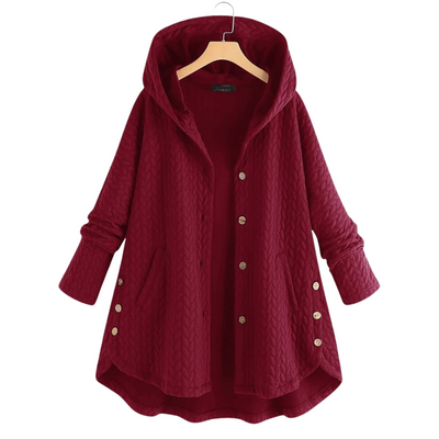 Josefin | Elegante Stepp-Kapuzenjacke mit Knöpfen