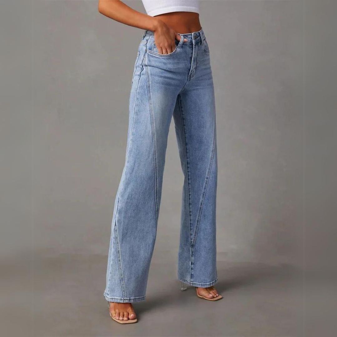 Alvara | Jeans mit hoher Taille und geradem Bein