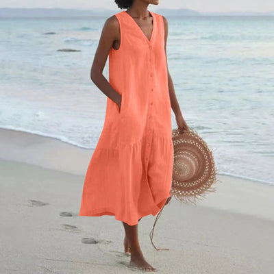 Mara | Edles Kleid mit V-Ausschnitt