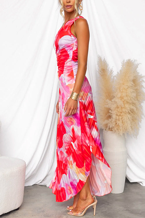 Emilia | Plissiertes One-Shoulder-Kleid