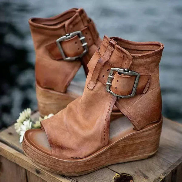 Orthopädische Keilsandalen im Boho-Stil für Damen