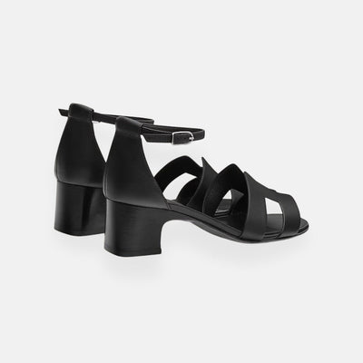 Elena | Sandalen mit Knöchelriemen und Absatz