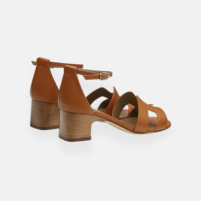 Elena | Sandalen mit Knöchelriemen und Absatz