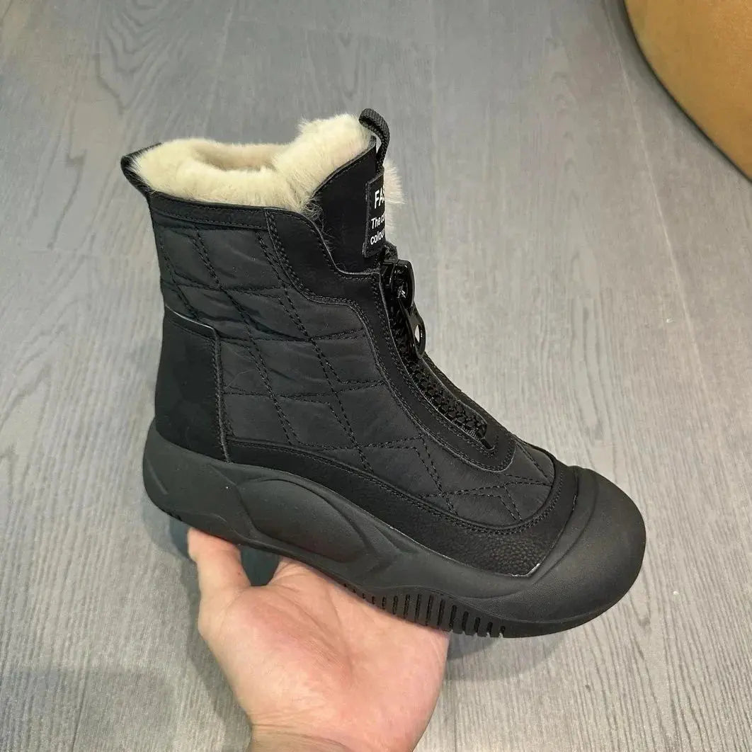 Waterproof, Warm Retro Style Snow Boots