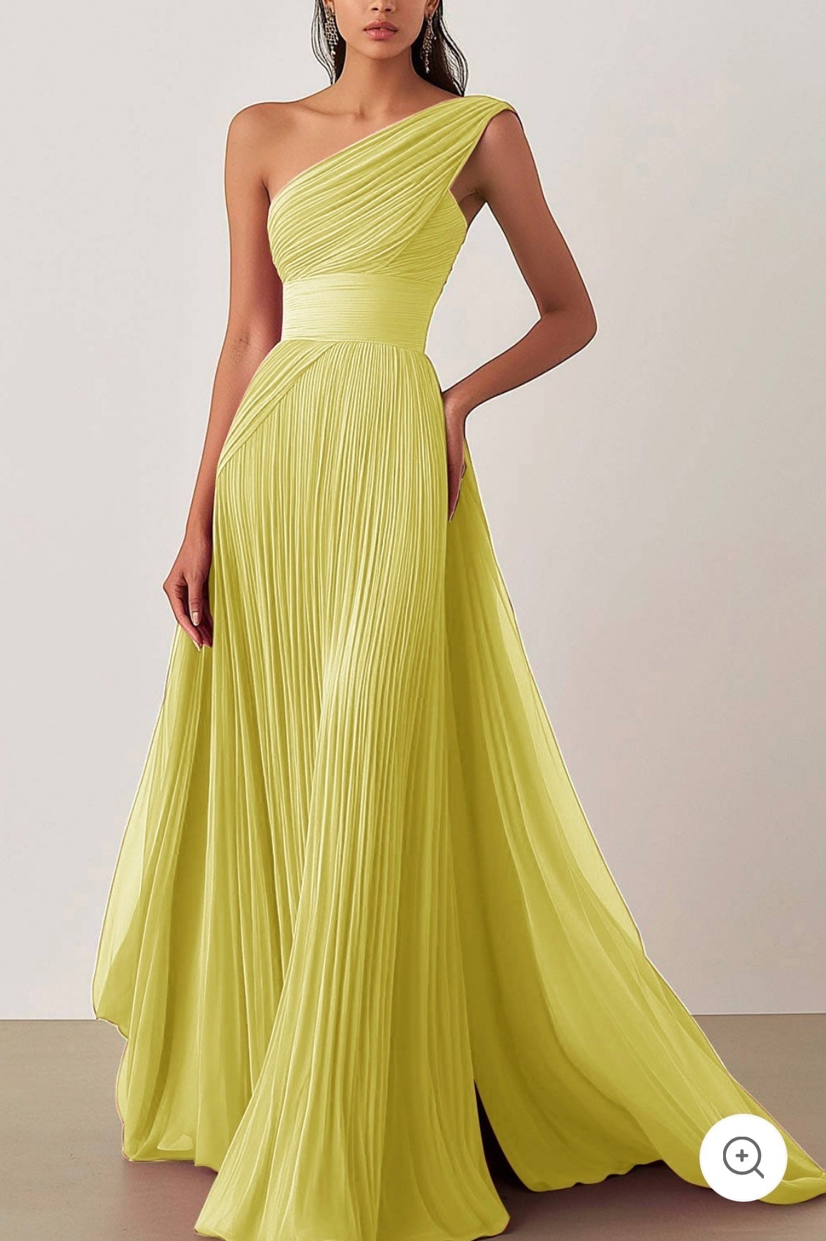 Ariella | One-Shoulder-Plissee-Abendkleid