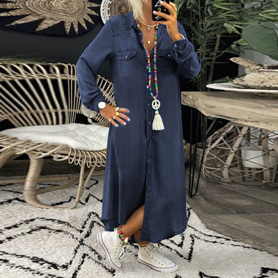 Lina™ – Langes Maxikleid aus Van-Denim 