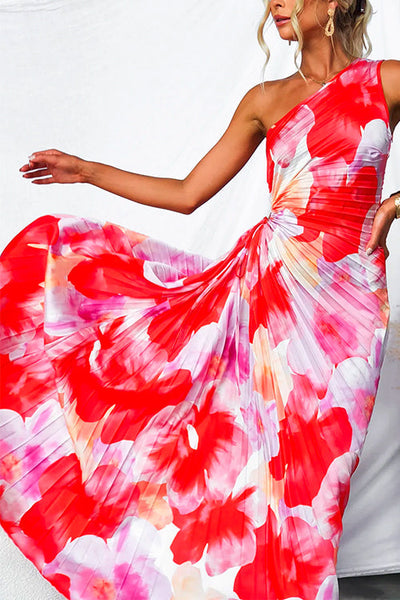 Emilia | Plissiertes One-Shoulder-Kleid