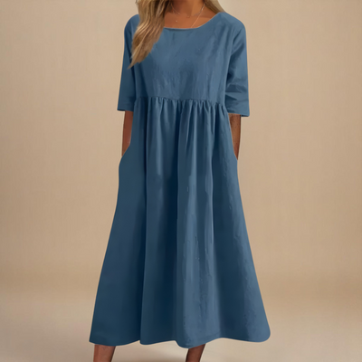 Sofia | Schmeichelndes Baumwollkleid