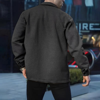 Veste en maille gaufrée pour homme