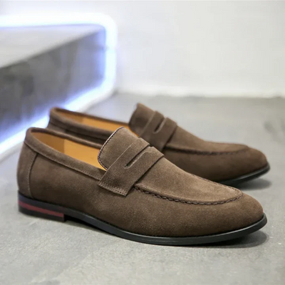 Klassische Penny Loafer aus Wildleder