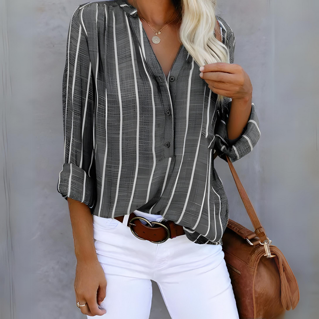 Mathilda | Moderne gestreifte Bluse