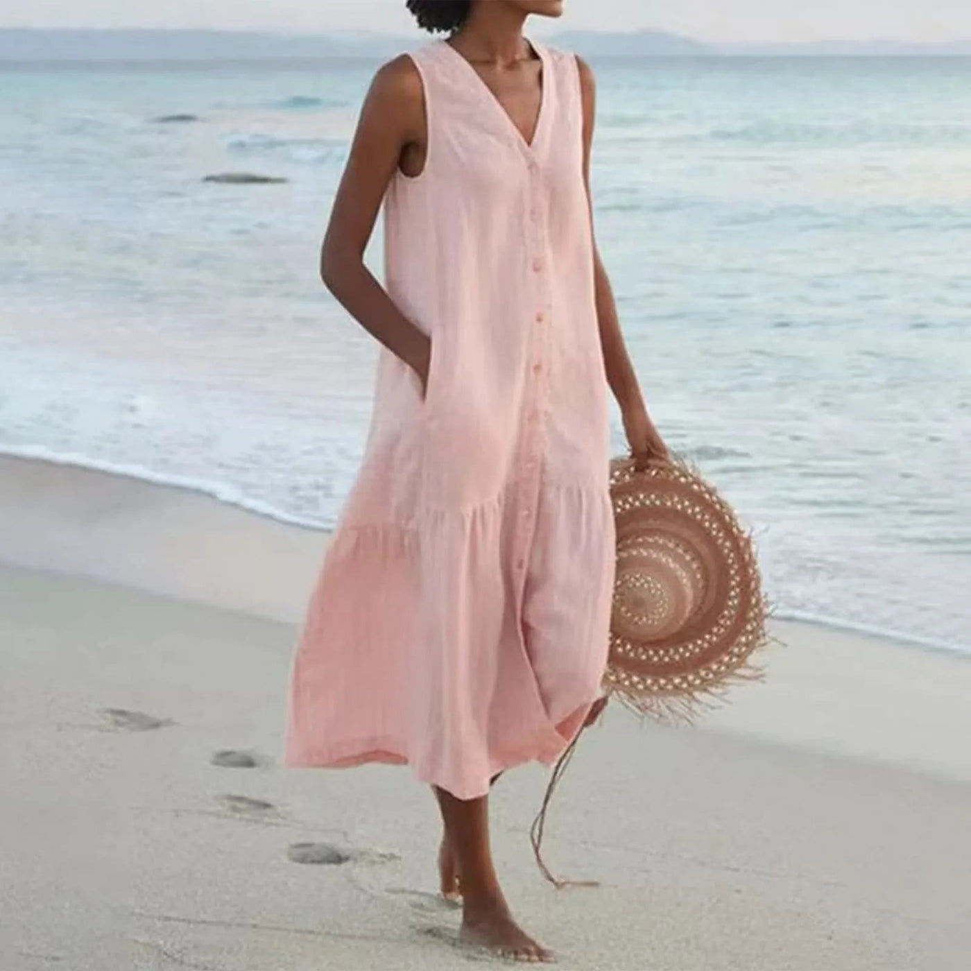 Mara | Edles Kleid mit V-Ausschnitt