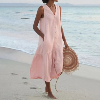 Mara | Edles Kleid mit V-Ausschnitt