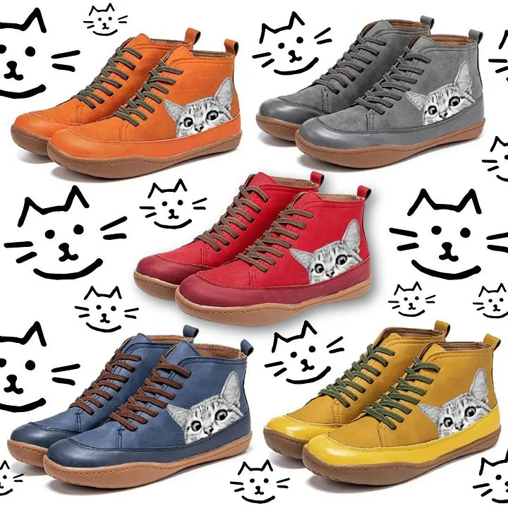 Unisex Shoes Cat Print