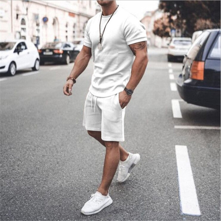 Brayen | Bequemes Set aus kurzärmligem T-Shirt und Shorts