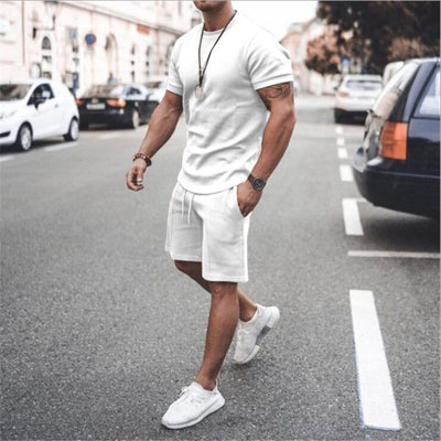 Brayen | Bequemes Set aus kurzärmligem T-Shirt und Shorts