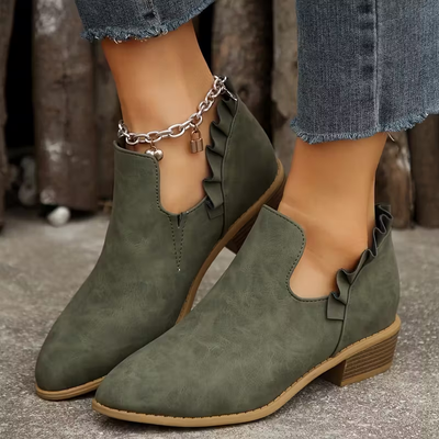 Cindy | Ankle Boots im Wildleder-Look 