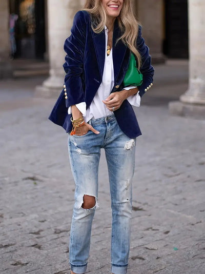 Julie | Elegante Samtjacke