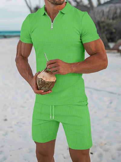 Alwin | Klassisches zweiteiliges Urlaubs-Outfit-Set