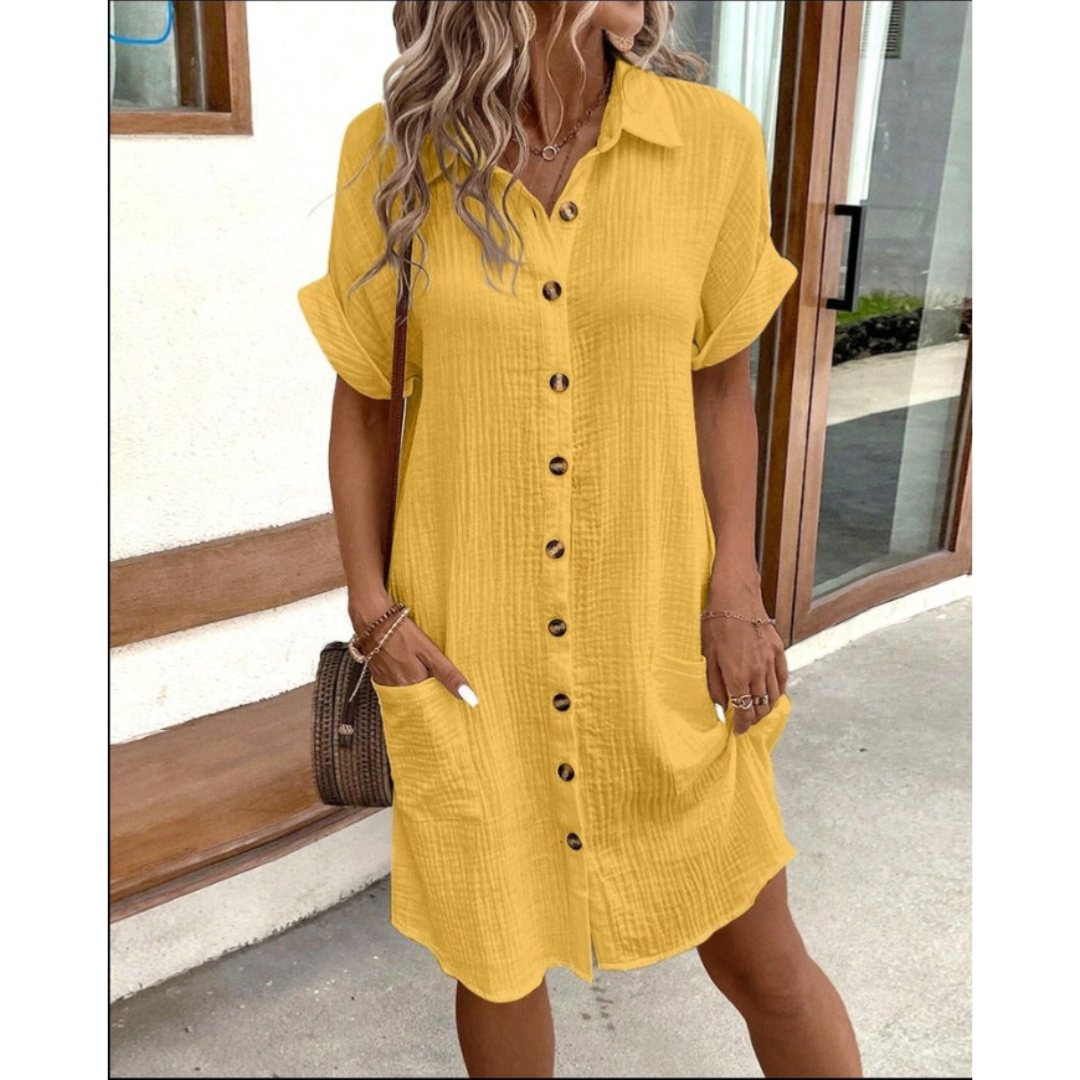 Tabea | Schickes Midikleid mit Kragen