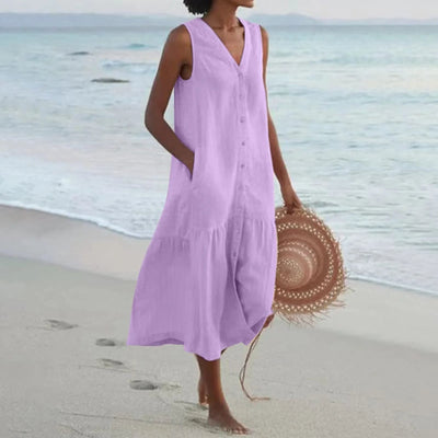 Mara | Edles Kleid mit V-Ausschnitt