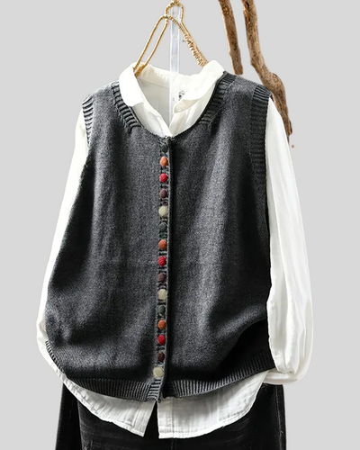 Birgitta | Ärmellose Strickweste