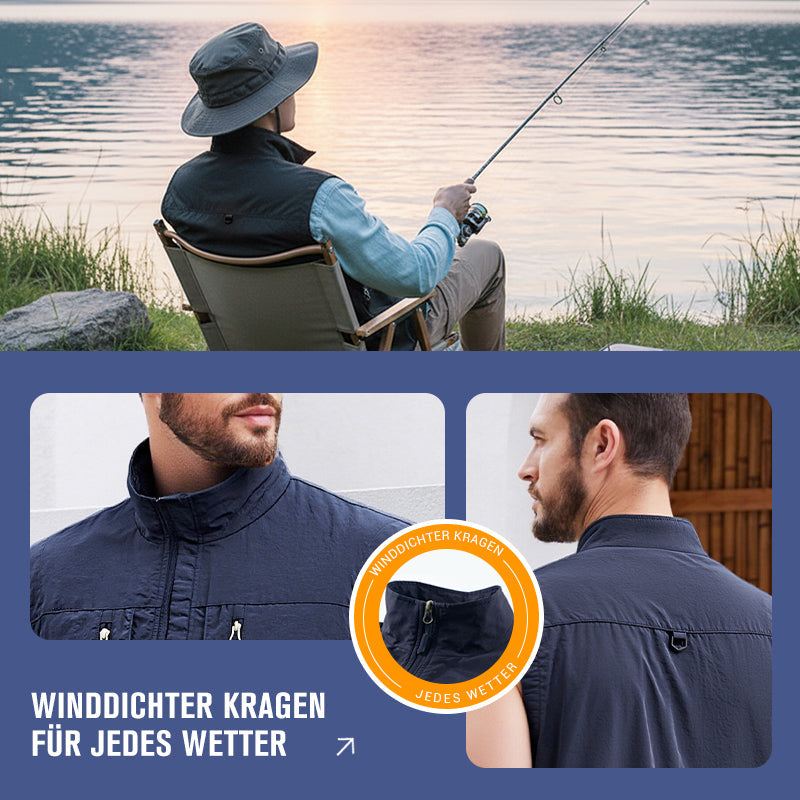 Men's Oversized Sleeveless Vest with Pockets