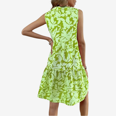Noréa Midi-Kleid mit ausgestelltem Blumenmuster