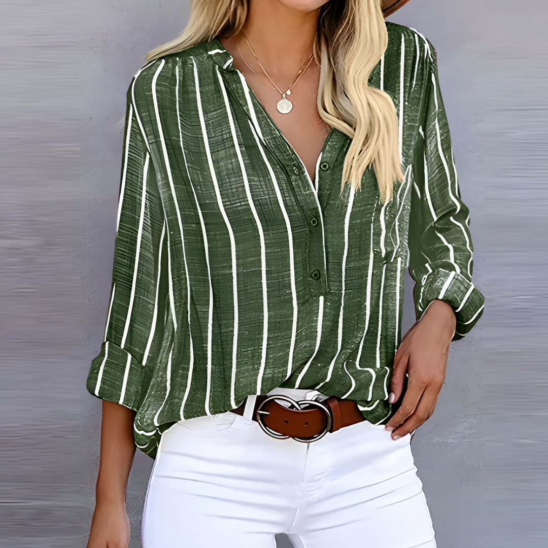 Mathilda | Moderne gestreifte Bluse