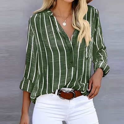 Mathilda | Moderne gestreifte Bluse