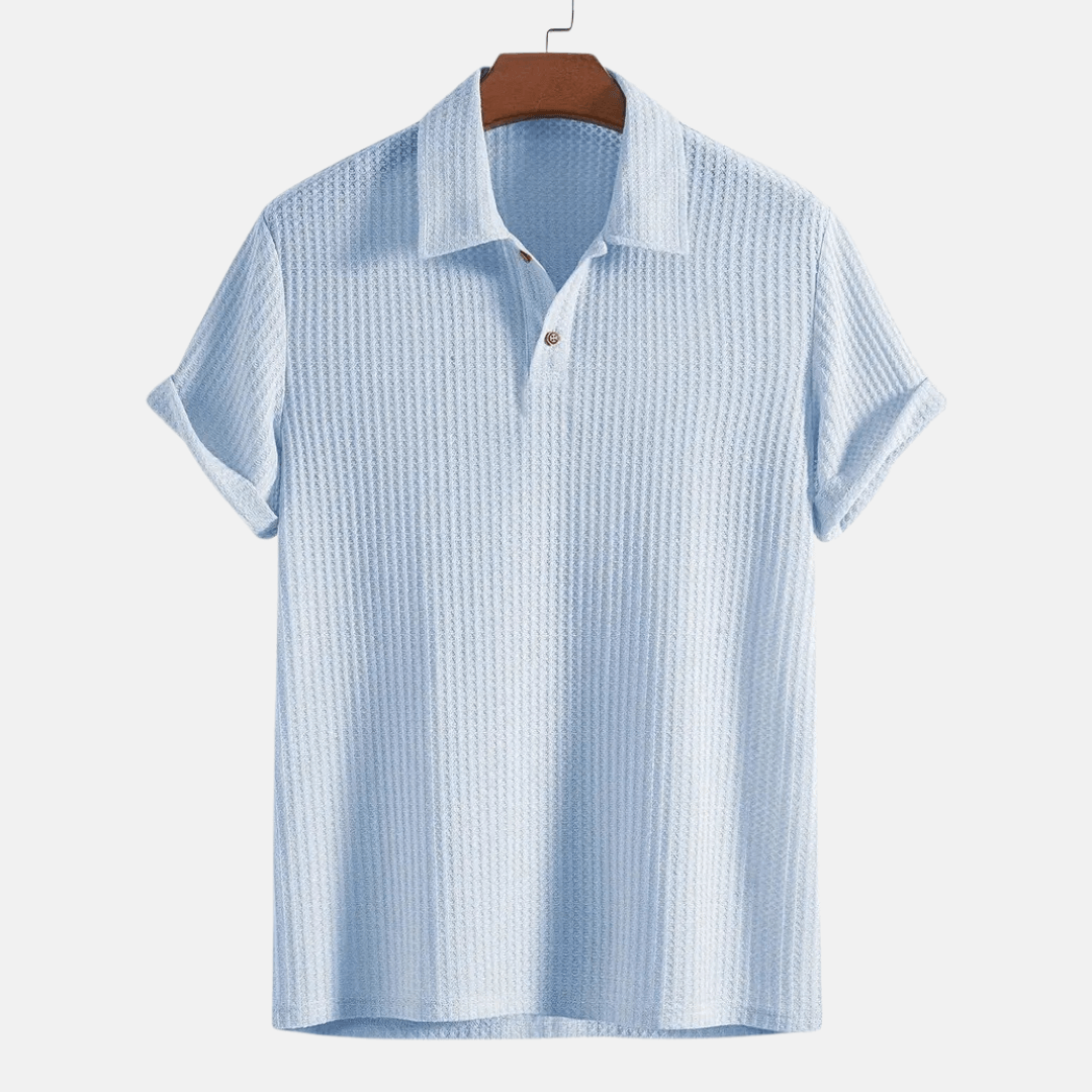 Polo en maille jacquard
