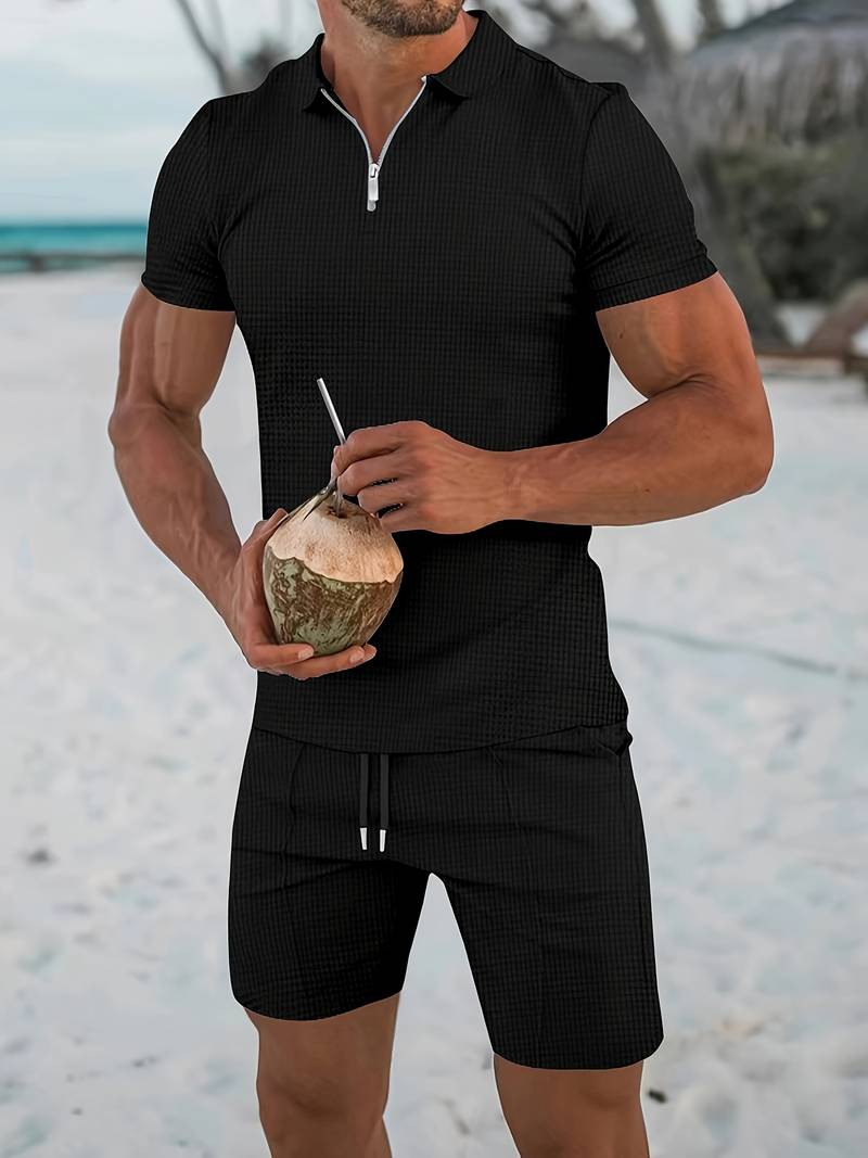 Alwin | Klassisches zweiteiliges Urlaubs-Outfit-Set