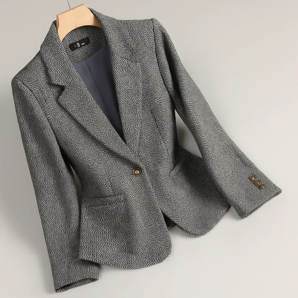 Aubrey | Herringbone Blazer