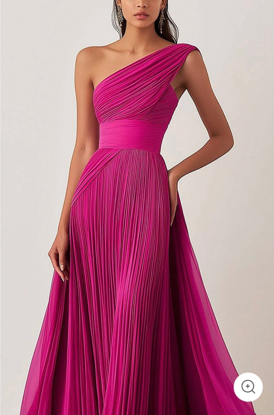 Ariella | One-Shoulder-Plissee-Abendkleid