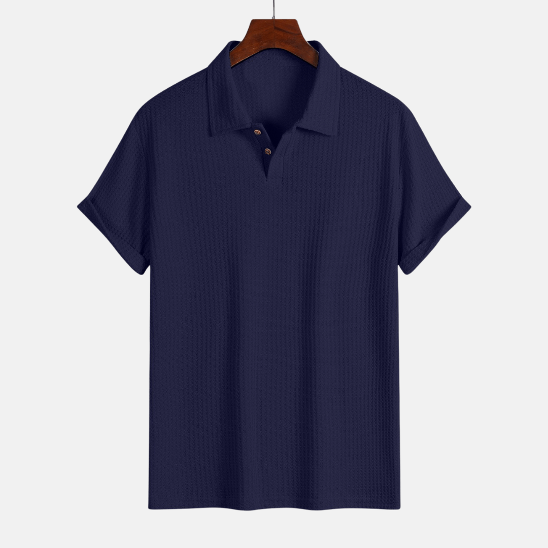 Polo en maille jacquard