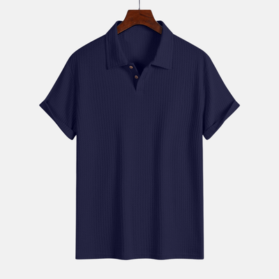 Polo en maille jacquard