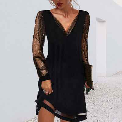 Matilda™ | Klassisches Abendkleid mit V-Ausschnitt für Damen 