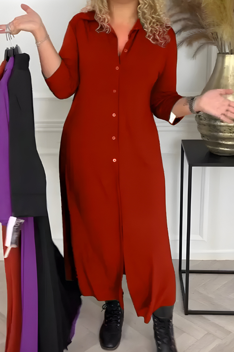 Olivia | Maxi-Hemdkleid aus knitterfreier Seide