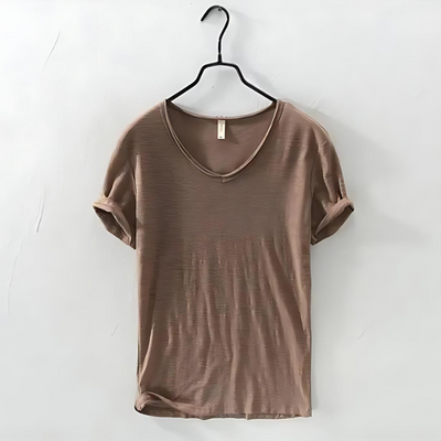 Klassisches Herren-T-Shirt mit V-Ausschnitt – Ewald