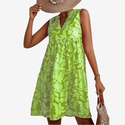 Noréa Midi-Kleid mit ausgestelltem Blumenmuster