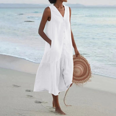 Mara | Edles Kleid mit V-Ausschnitt