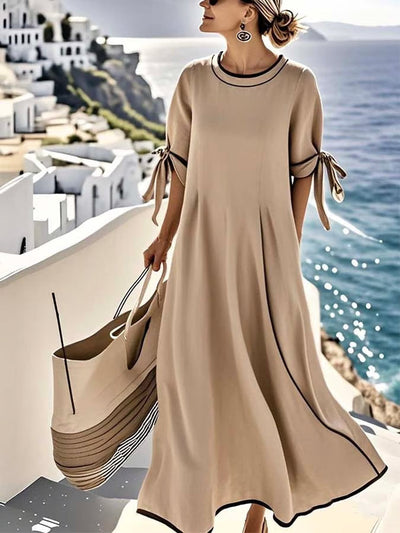 Amira – Robe ample à liens et bretelles