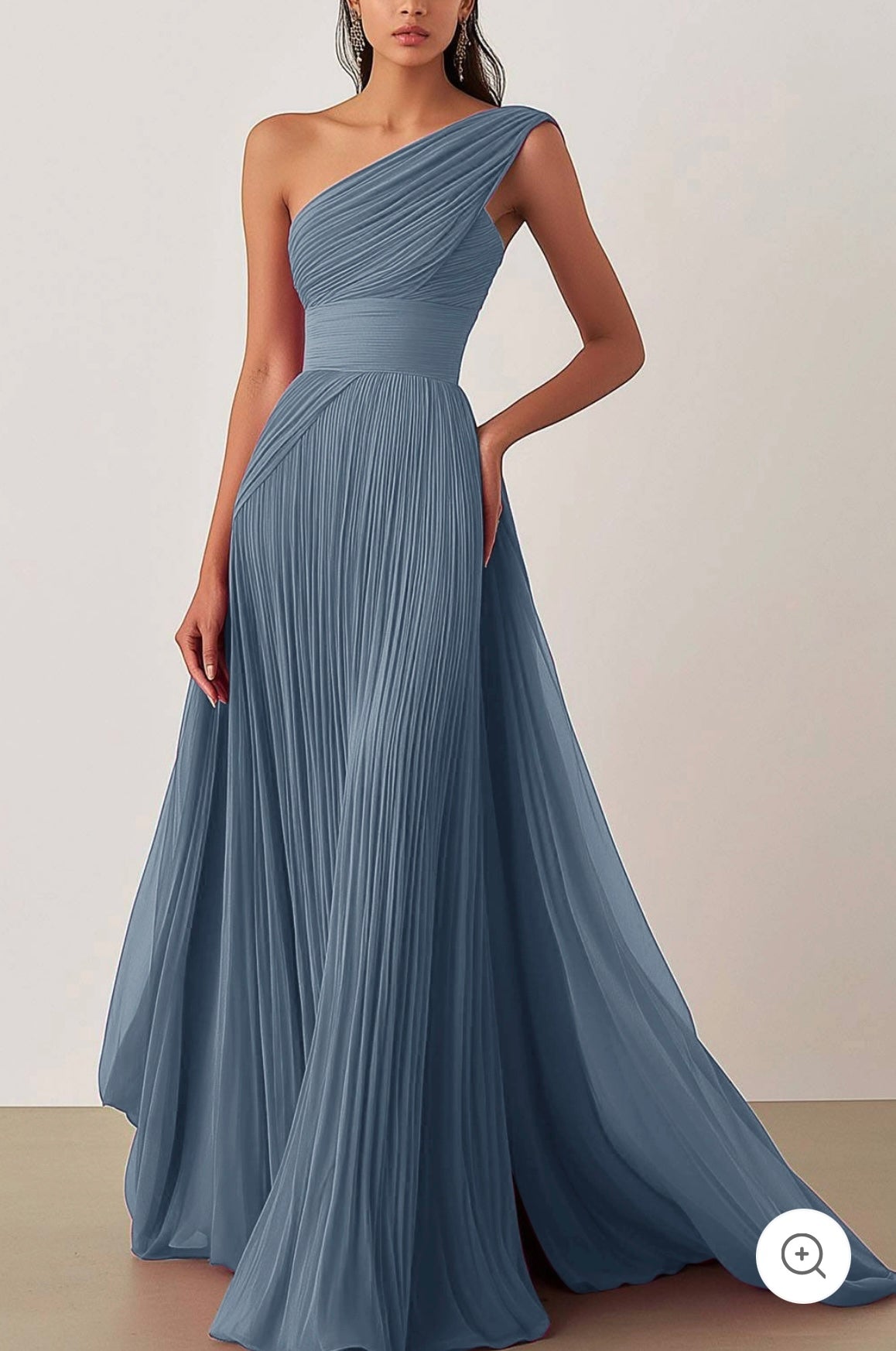 Ariella | One-Shoulder-Plissee-Abendkleid