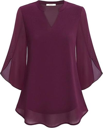 Petra – Chiffon-A-Linien-Bluse