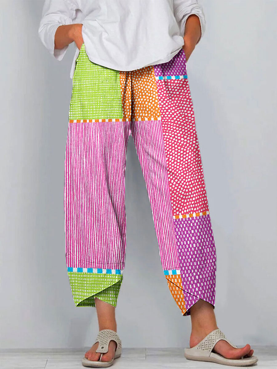 Elizabeth | Colorful Patch Pants